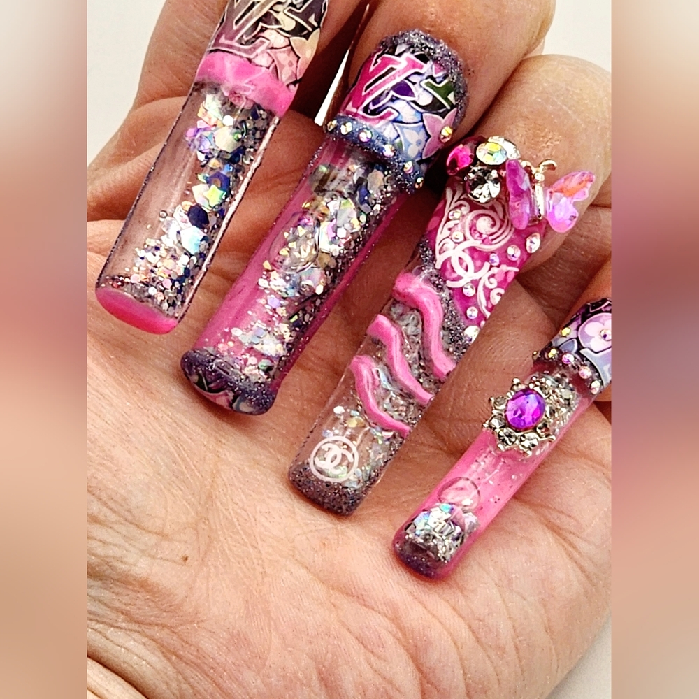 Acrylic Aqua Nails 💅 Set - Picture 11 of 17